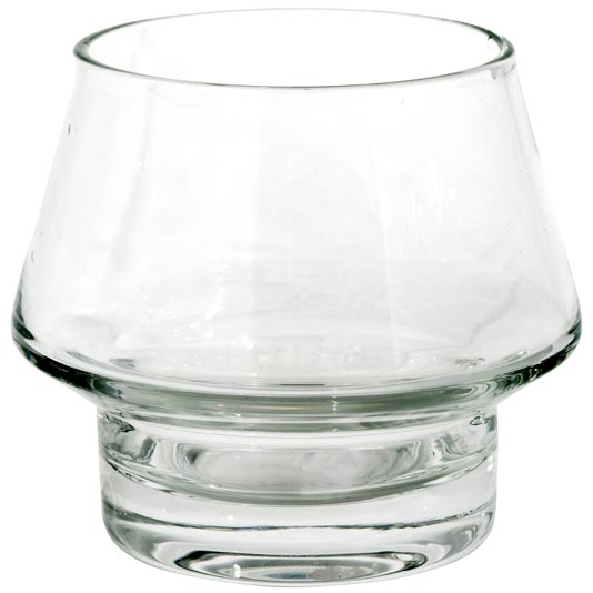 Kaso, Candle Holder, Clear, dia9.5xH8cm,  Glass